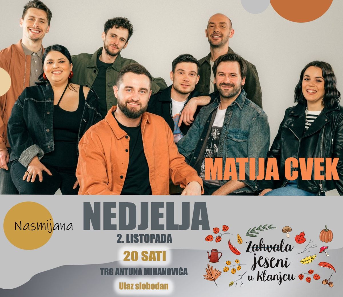 Matija Cvek na Zahvali jeseni 