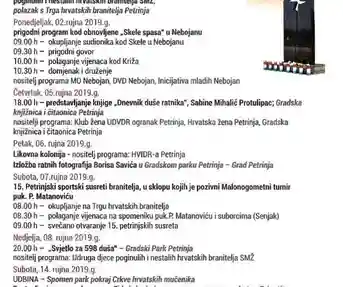 Dani sjećanja 1991. – 2019.